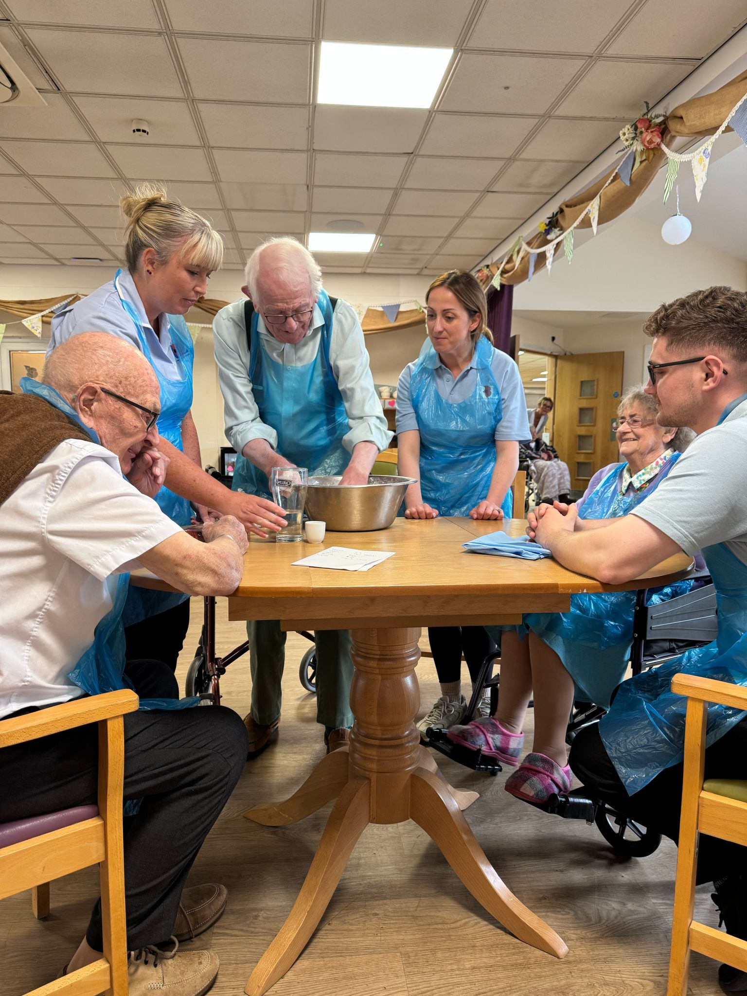 Alan and Natalie kneading bread