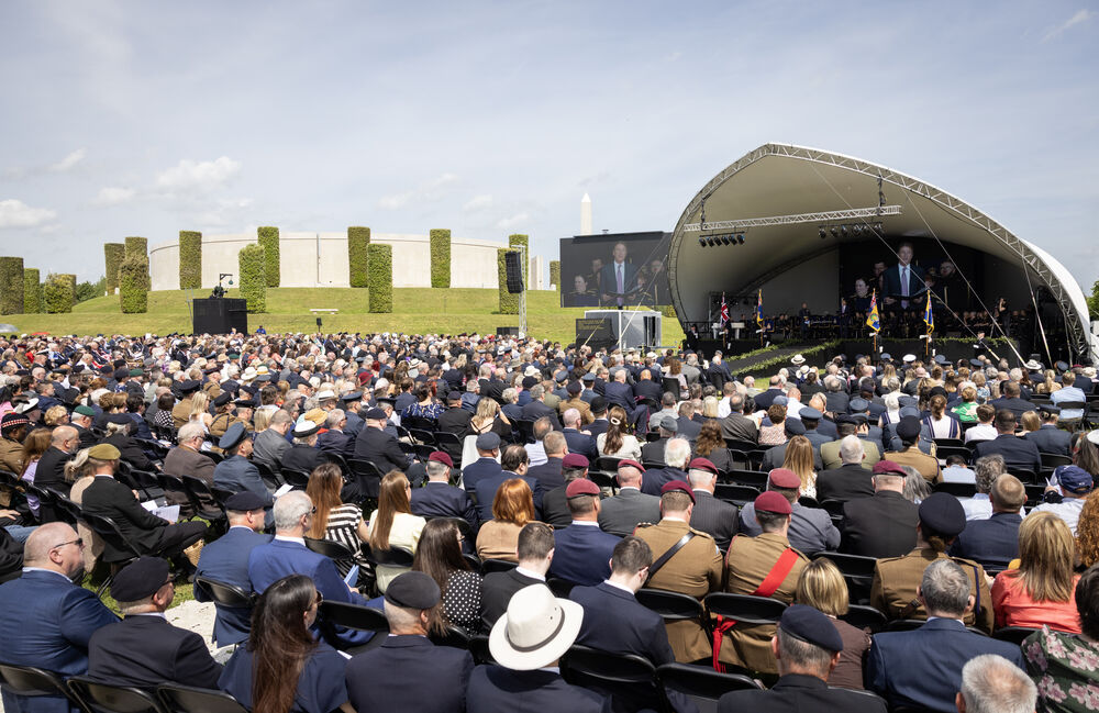 About 1,500 members of the armed forces community gathered for the event at the National Memorial Arboretum