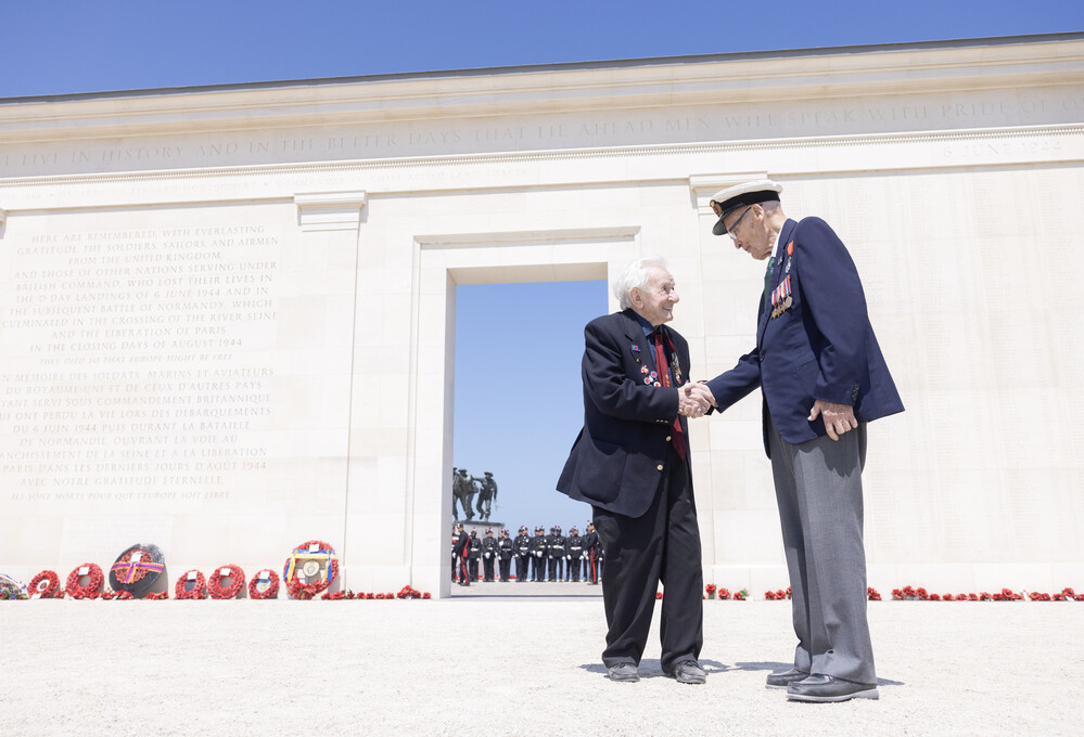 Albert Keir, Royal Navy Veteran and James Justice, D Day Veteran