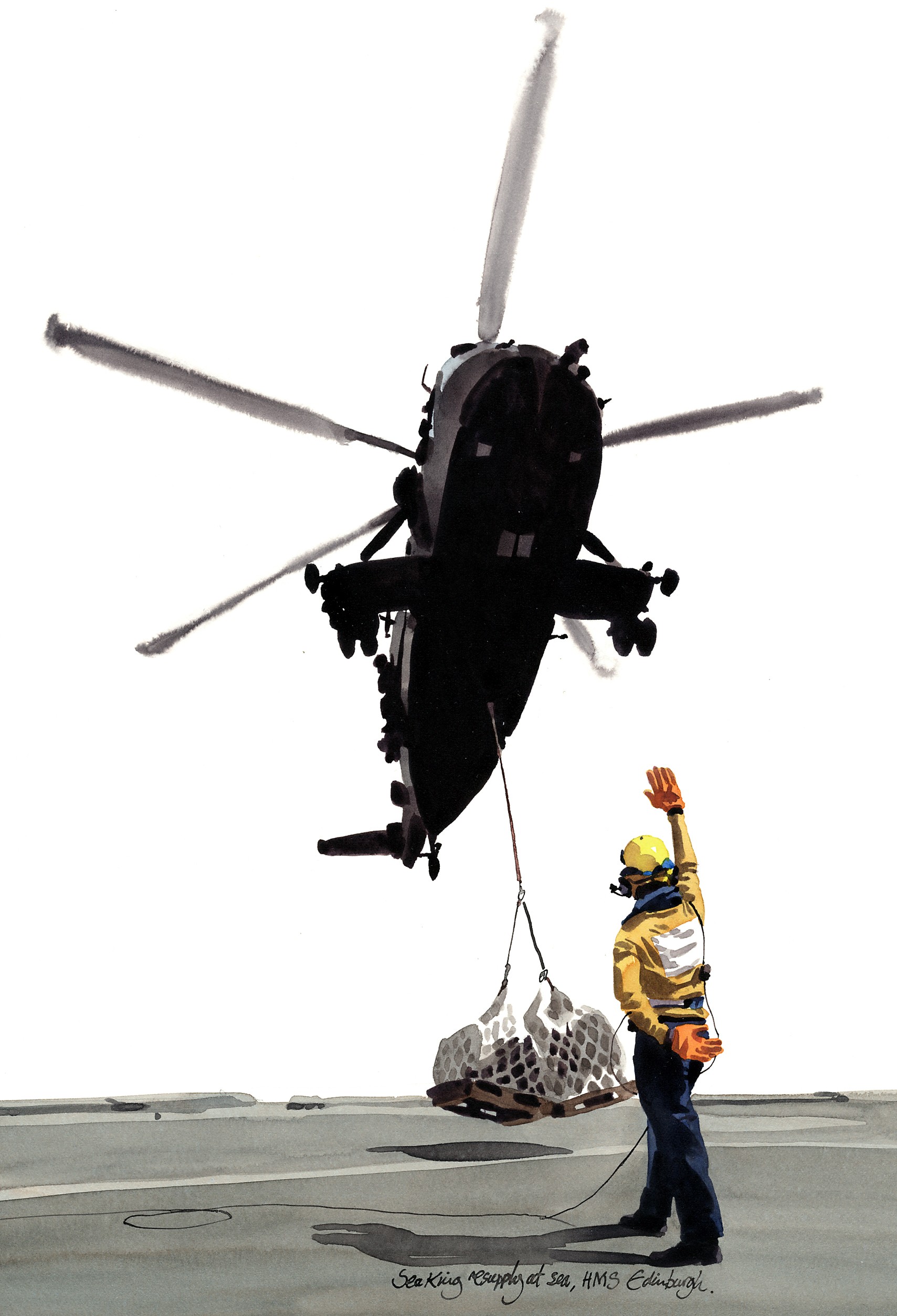 Matt Cook illustration Iraq helicopter