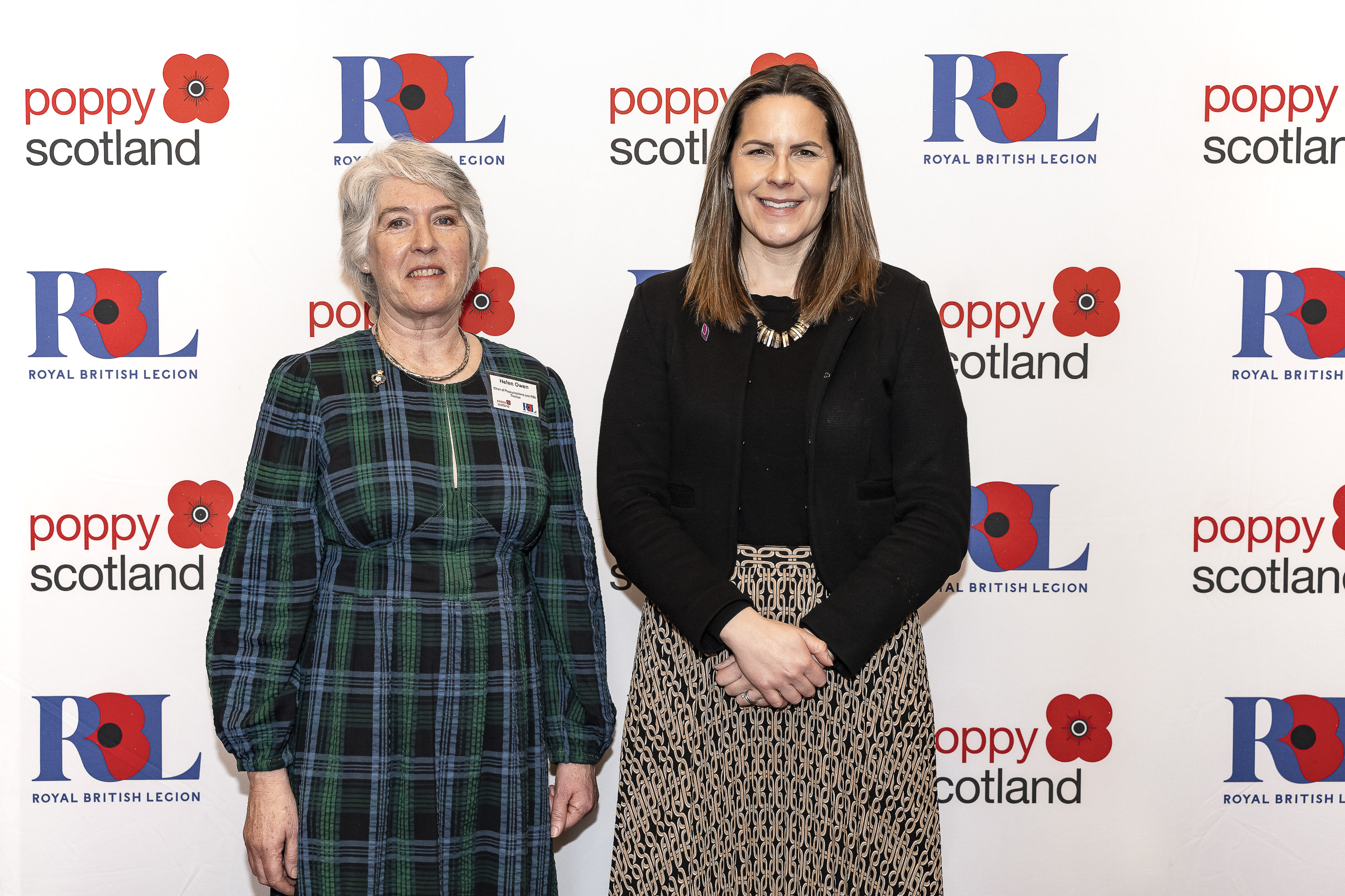 Melanie Ward MP and Helen Owen, Poppyscotland Chair and RBL Trustee 2