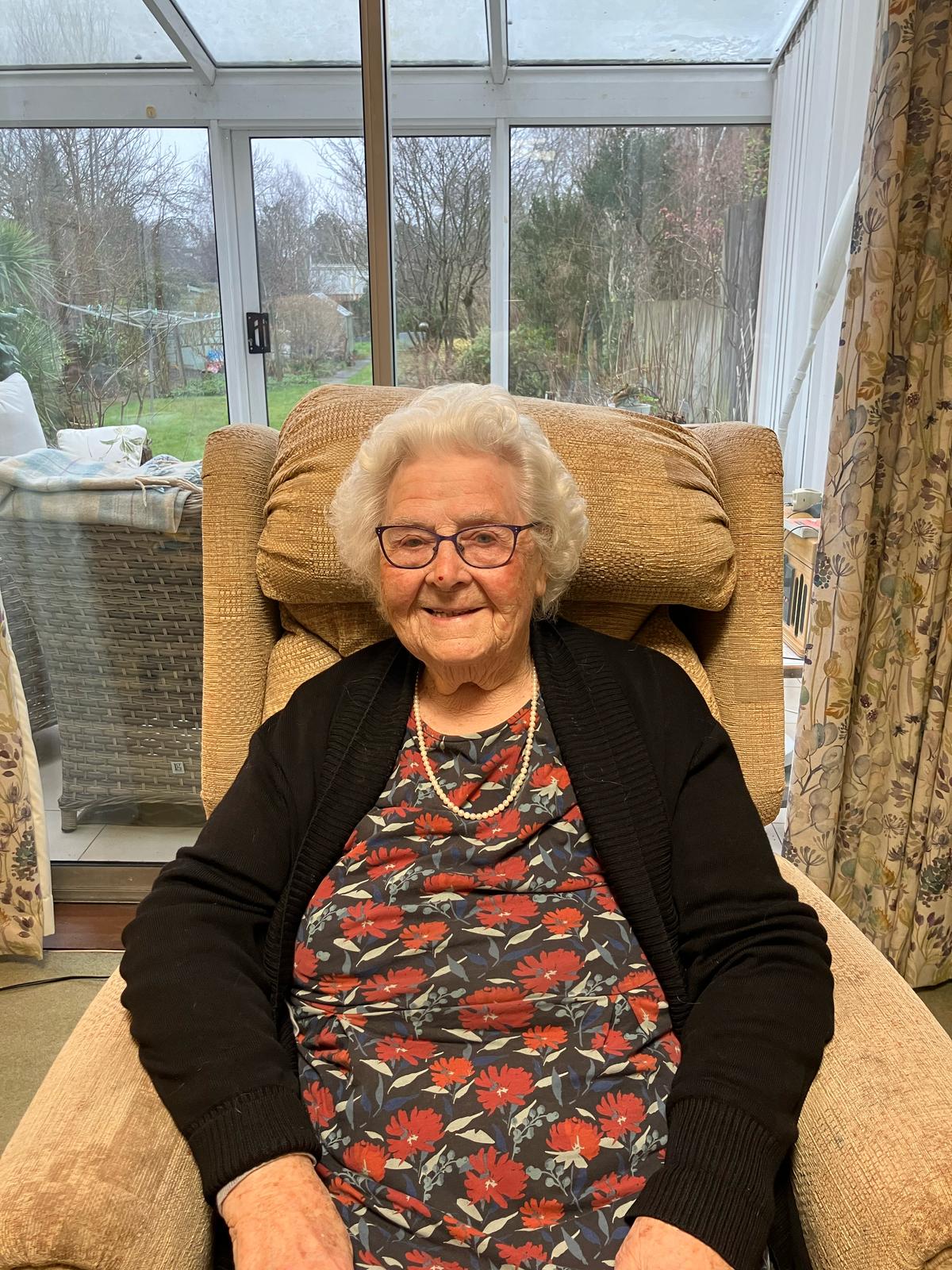 Olga Hopkins, 99