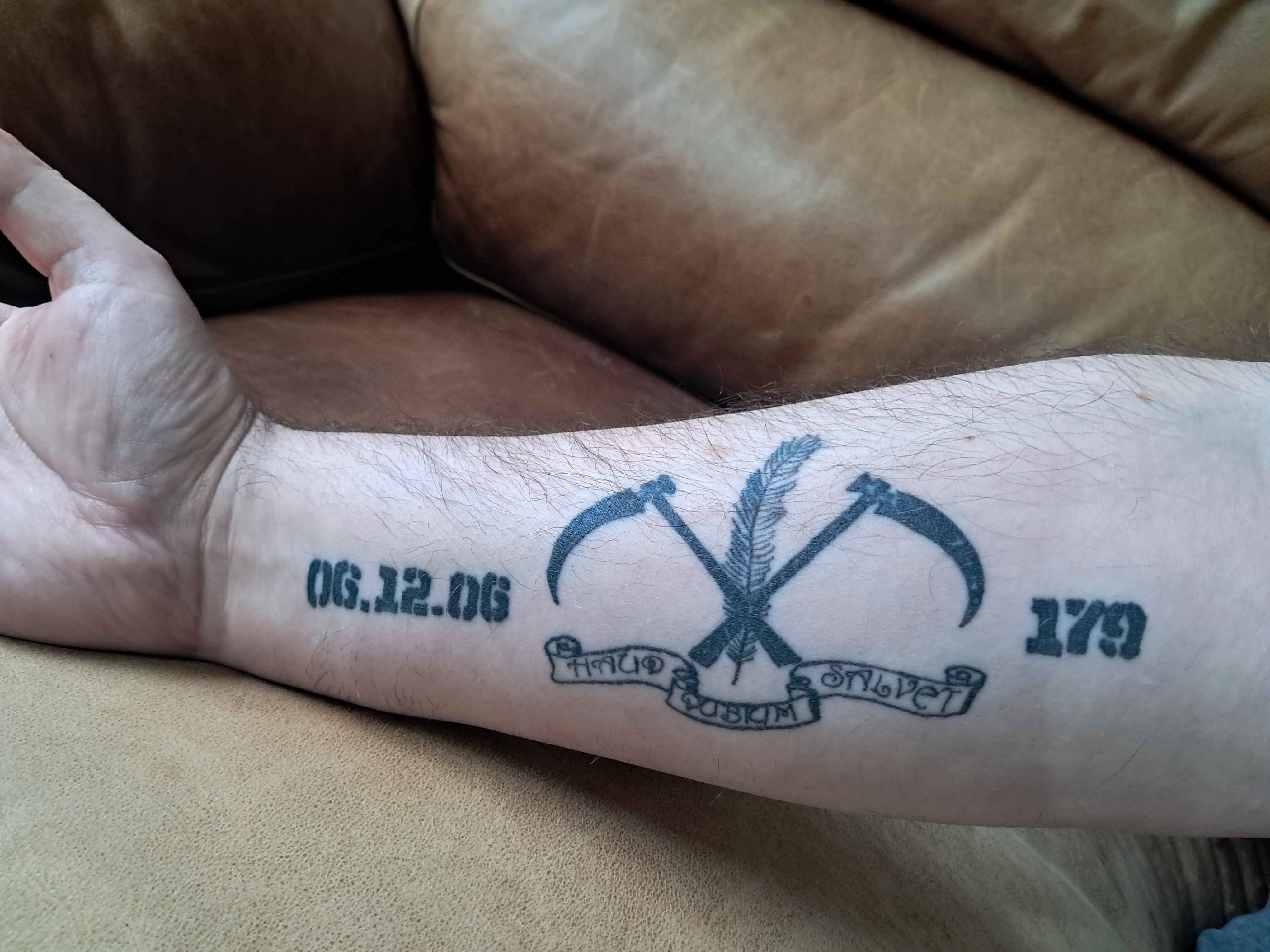 Simon Brown tattoo